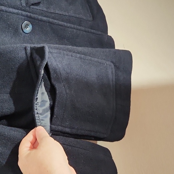 Apostrophe Womens jacket size 8 to 10  wool blend peacoat size 8/10 navy blue - Picture 2 of 12